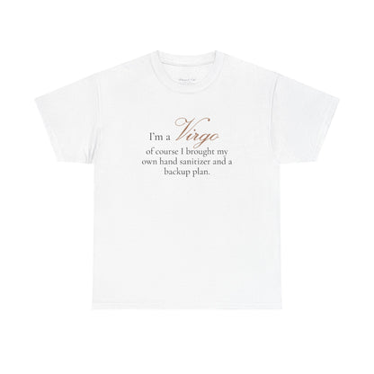 T-shirt oversize blanc Vierge, imprimé « I'm a Virgo, of course »
