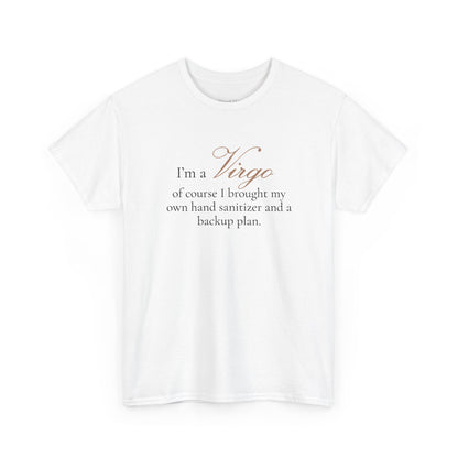 T-shirt oversize blanc Vierge, imprimé « I'm a Virgo, of course »
